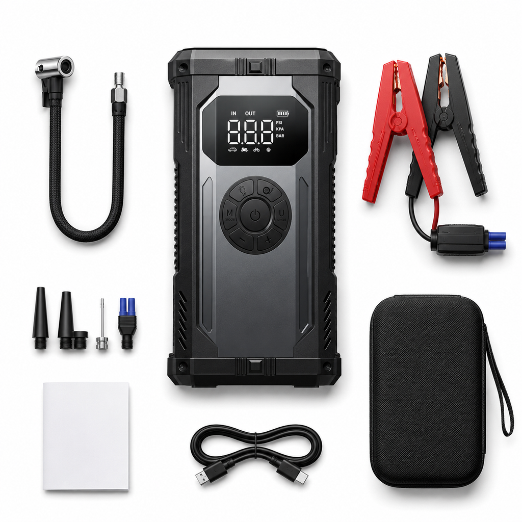 Voltigo HyperStart™ – Booster de Batterie & Compresseur 5000A