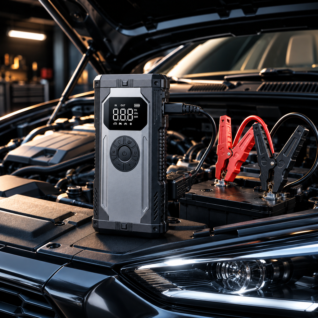 Voltigo HyperStart™ – Booster de Batterie & Compresseur 5000A