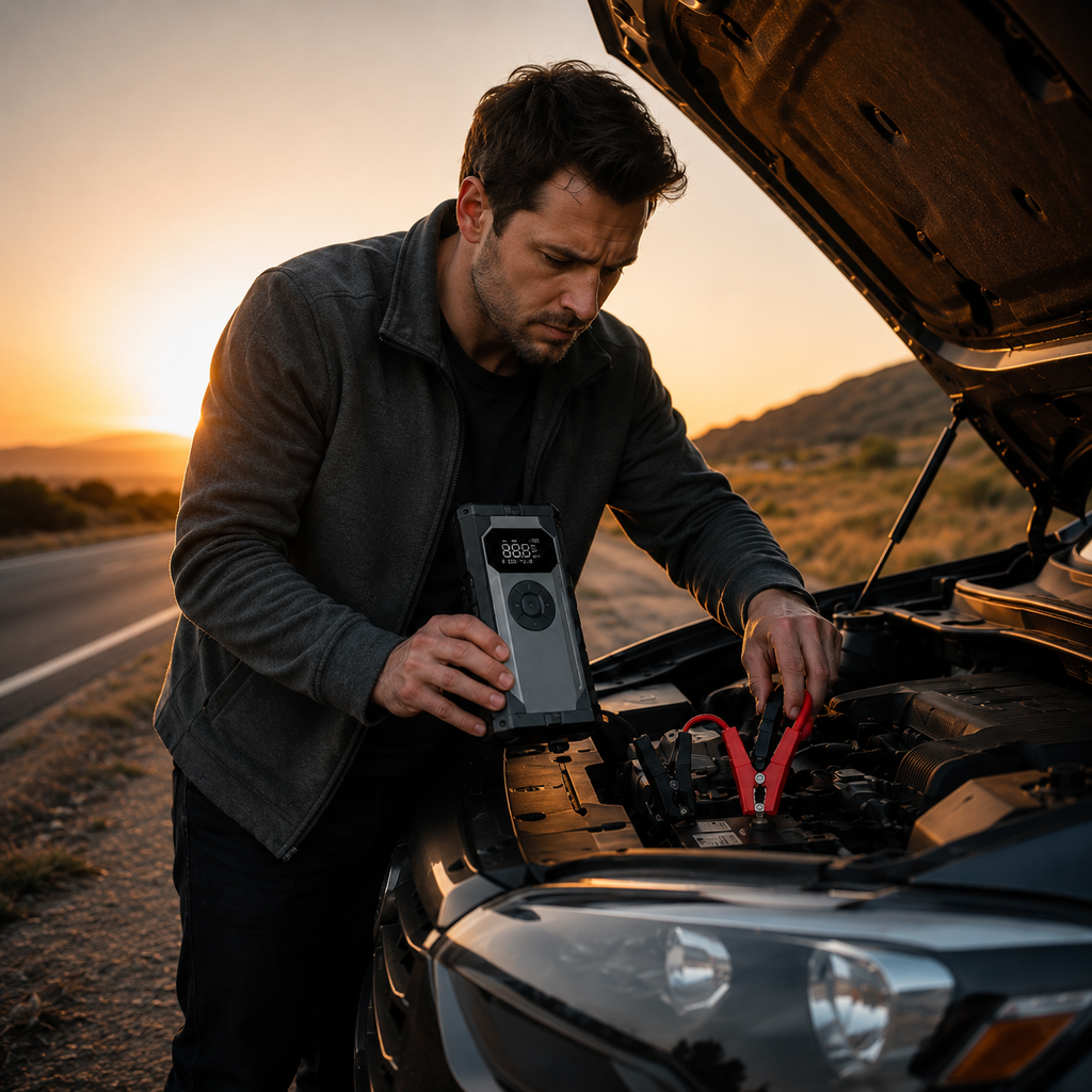 Voltigo HyperStart™ – Booster de Batterie & Compresseur 5000A